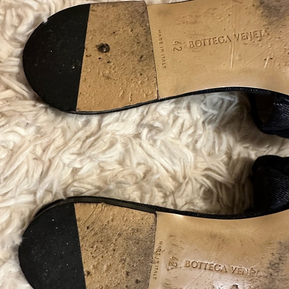 Bottega Veneta Quilted Dark Denim Mules Size 42 - Picture 6 of 13